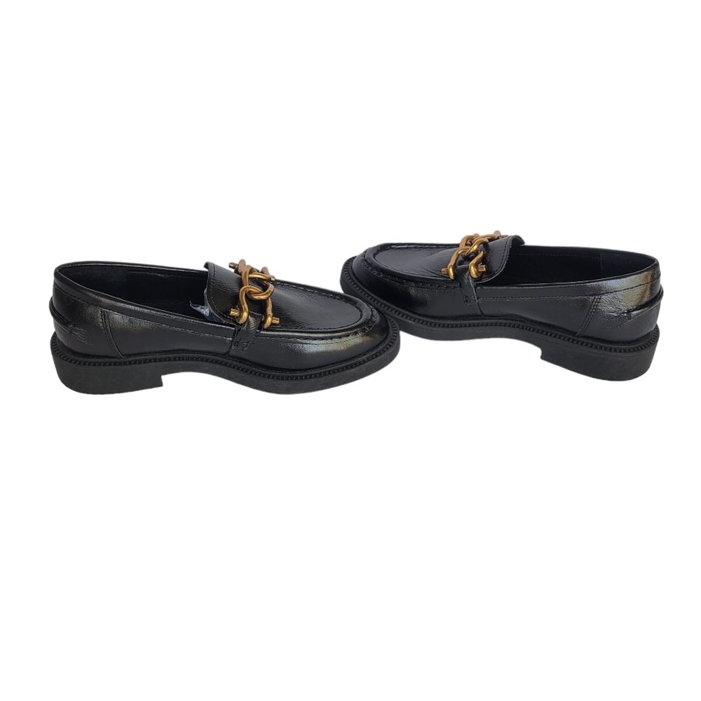 Steve Madden Karmine Black Leather Slip-On Loafers Size 7.5 - Picture 7 of 8